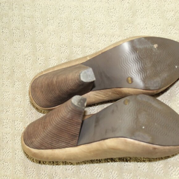 Trouve Tristen Wm Size 8.5M Brown Taupe 5.25" Stacked Cone Heels - Picture 6 of 6